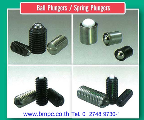 Ball plunger, Spring plunger, Index plunger, press fit plunger